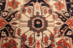 antique red serapi persian rug 49349 center Nazmiyal