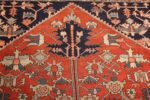 antique red serapi persian rug 49349 top Nazmiyal