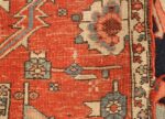 antique red serapi persian rug 49349 weave Nazmiyal
