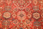 antique red sultanabad persian rug 49337 pink Nazmiyal