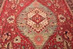 antique red tabriz persian rug 49348 design Nazmiyal