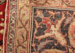 antique red tabriz persian rug 49348 weave Nazmiyal