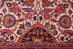 antique silk kashan persian rug 49316 vase Nazmiyal