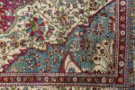 antique silk mohtasham kashan persian rug 51168 flowers Nazmiyal