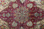 antique silk ohtasham kashan persian rug 51168 medallion Nazmiyal