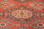 antique tribal soumak caucasian rug 49345 medallion Nazmiyal