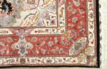 black background vintage tabriz persian rug 51127 corner Nazmiyal