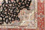 black background vintage tabriz persian rug 51127 design Nazmiyal
