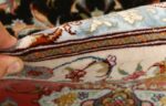 black background vintage tabriz persian rug 51127 pile Nazmiyal