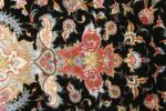 black background vintage tabriz persian rug 51127 tiara Nazmiyal