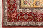 floral vintage isfahan persian rug 51152 corner Nazmiyal