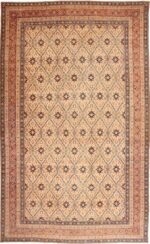 Full view oversized Antique Tabriz Persian rug 49297 by Nazmiyal