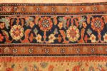 gold background antique sultanabad persian rug 49360 border Nazmiyal