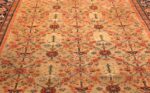 gold background antique sultanabad persian rug 49360 field Nazmiyal