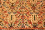 gold background antique sultanabad persian rug 49360 flower Nazmiyal