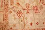 ivory antique oushak turkish rug 49323 boy Nazmiyal