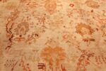 ivory antique oushak turkish rug 49323 field Nazmiyal