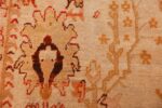 ivory antique oushak turkish rug 49323 red Nazmiyal