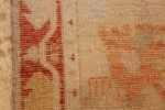 ivory antique oushak turkish rug 49323 weave Nazmiyal