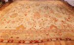ivory antique oushak turkish rug 49323 whole Nazmiyal