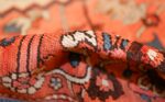 ivory antique serapi persian rug 49321 pile Nazmiyal