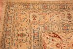 ivory background tabriz haji jalili rug 49347 corner Nazmiyal