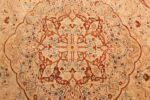 ivory background tabriz haji jalili rug 49347 medallion Nazmiyal