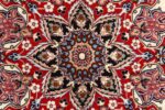 ivory floral vintage isfahan persian rug 51150 center Nazmiyal