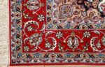 ivory floral vintage isfahan persian rug 51150 corner Nazmiyal
