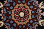 ivory floral vintage isfahan persian rug 51150 middle Nazmiyal