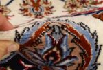 ivory floral vintage isfahan persian rug 51150 pile Nazmiyal