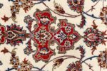 ivory floral vintage isfahan persian rug 51150 red Nazmiyal