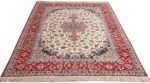 ivory floral vintage isfahan persian rug 51150 whole Nazmiyal