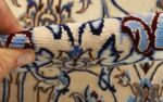 ivory vintage nain persian rug 51144 pile Nazmiyal