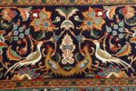 large animal motif vintage tabriz persian rug 51122 border Nazmiyal