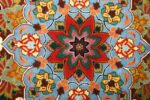 large animal motif vintage tabriz persian rug 51122 center Nazmiyal
