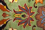 large animal motif vintage tabriz persian rug 51122 green Nazmiyal