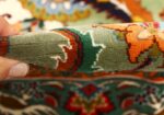 large animal motif vintage tabriz persian rug 51122 pile Nazmiyal