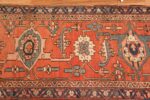 large antique serapi persian rug 49327 border Nazmiyal
