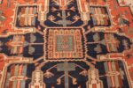 large antique serapi persian rug 49327 center Nazmiyal