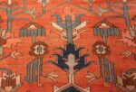 large antique serapi persian rug 49327 design Nazmiyal