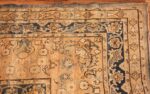 large blue antique kerman persian rug 49331 corner Nazmiyal