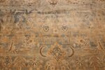 large blue antique kerman persian rug 49331 flower Nazmiyal
