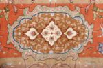large ivory vintage tabriz persian rug 51143 border Nazmiyal