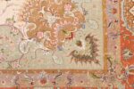 large ivory vintage tabriz persian rug 51143 corner Nazmiyal
