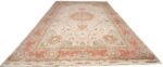 large ivory vintage tabriz persian rug 51143 full Nazmiyal