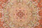 large ivory vintage tabriz persian rug 51143 medallion Nazmiyal
