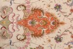 large ivory vintage tabriz persian rug 51143 taira Nazmiyal