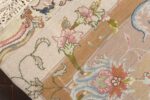 large ivory vintage tabriz persian rug 51143 weave Nazmiyal