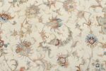 large ivory vintage tabriz persian rug 51157 field Nazmiyal